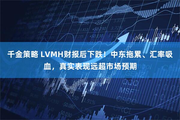 千金策略 LVMH财报后下跌！中东拖累、汇率吸血，真实表现远超市场预期