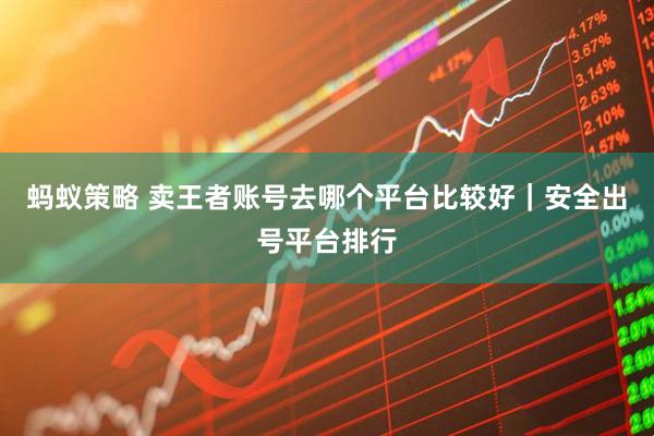 蚂蚁策略 卖王者账号去哪个平台比较好｜安全出号平台排行