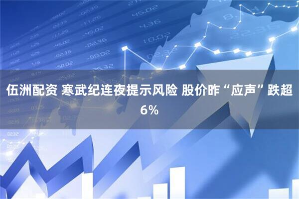 伍洲配资 寒武纪连夜提示风险 股价昨“应声”跌超6%